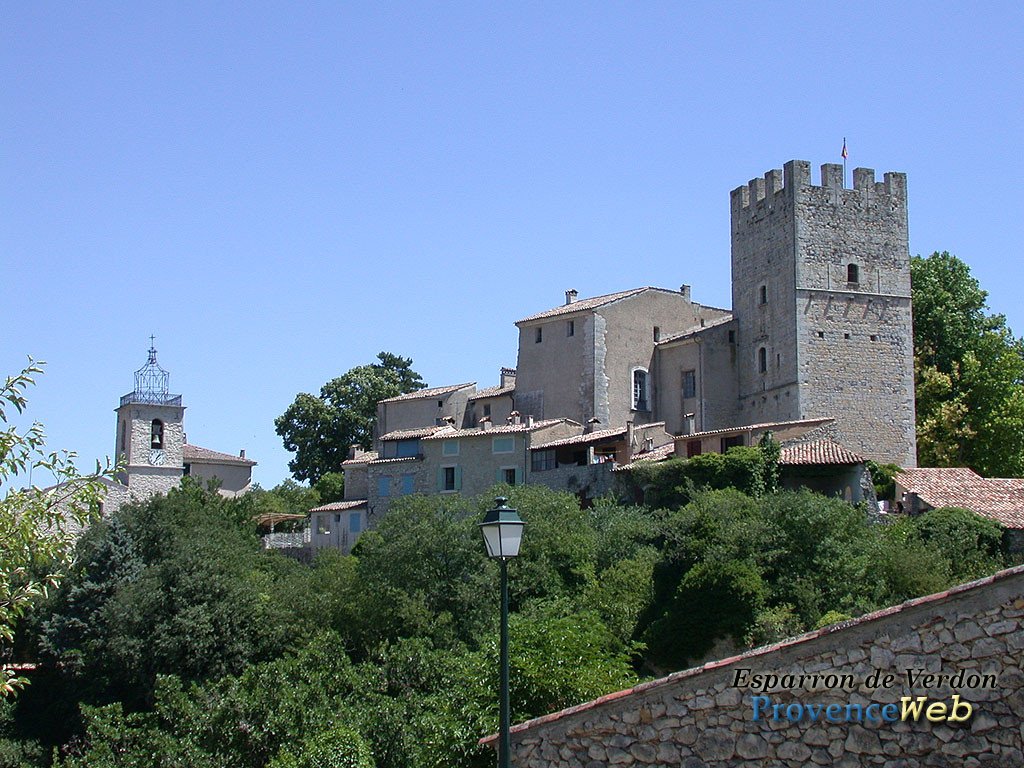 Ch&acirc;teau d'Esparron de Verdon.