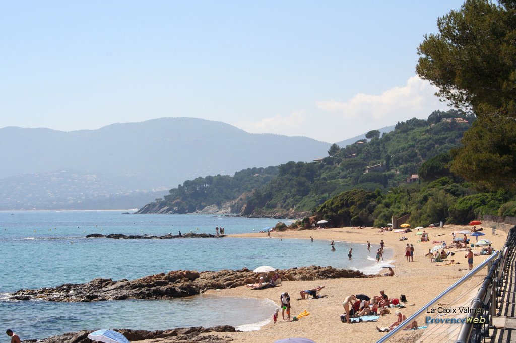 Jolie plage de La Croix Valmer.